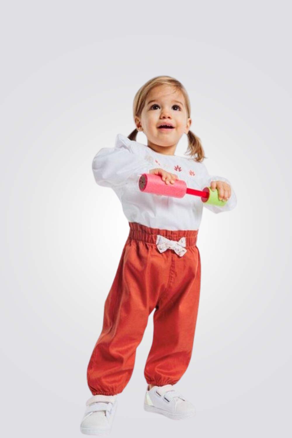 OBAIBI - מכנסיים בצבע כתום לתינוקות - MASHBIR//365