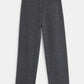 OKAIDI - מכנסיים בגזרה גבוהה ורחבה בצבע אפור כהה לילדות - MASHBIR//365 - 4