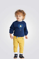 OBAIBI - מכנסיים צהובות עם שרוך קשירה לתינוקות - MASHBIR//365