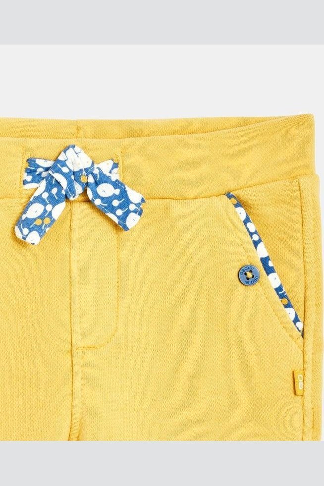 OBAIBI - מכנסיים צהובות עם שרוך קשירה לתינוקות - MASHBIR//365
