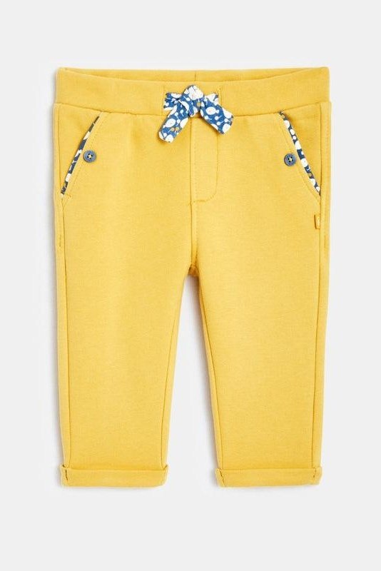 OBAIBI - מכנסיים צהובות עם שרוך קשירה לתינוקות - MASHBIR//365
