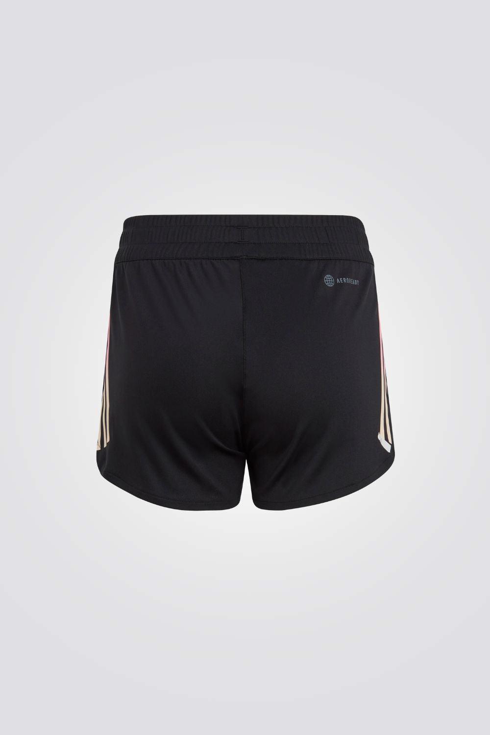 ADIDAS - מכנסיים קצרים 3-STRIPES KNIT לילדות בצבע שחור - MASHBIR//365
