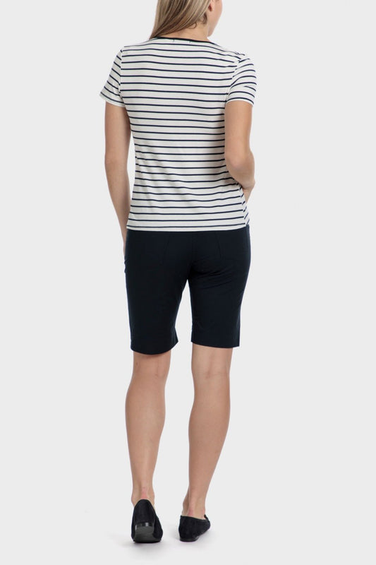 PUNT ROMA - מכנסיים קצרים בצבע נייבי - MASHBIR//365