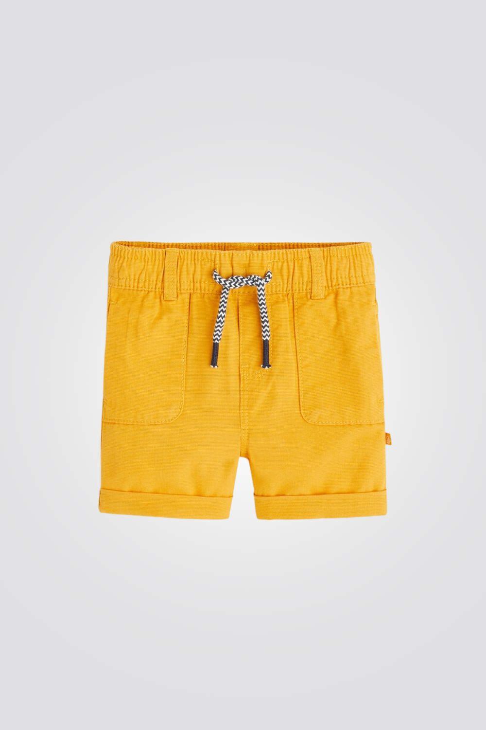 OBAIBI - מכנסיים קצרים בצבע חרדל לתינוקות - MASHBIR//365