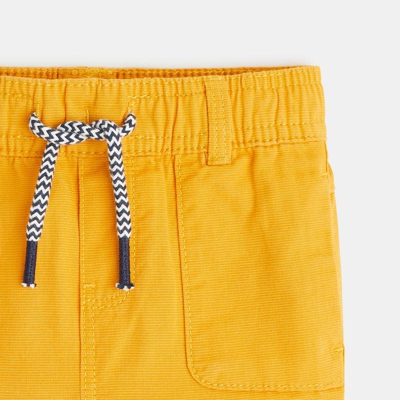 OBAIBI - מכנסיים קצרים בצבע חרדל לתינוקות - MASHBIR//365