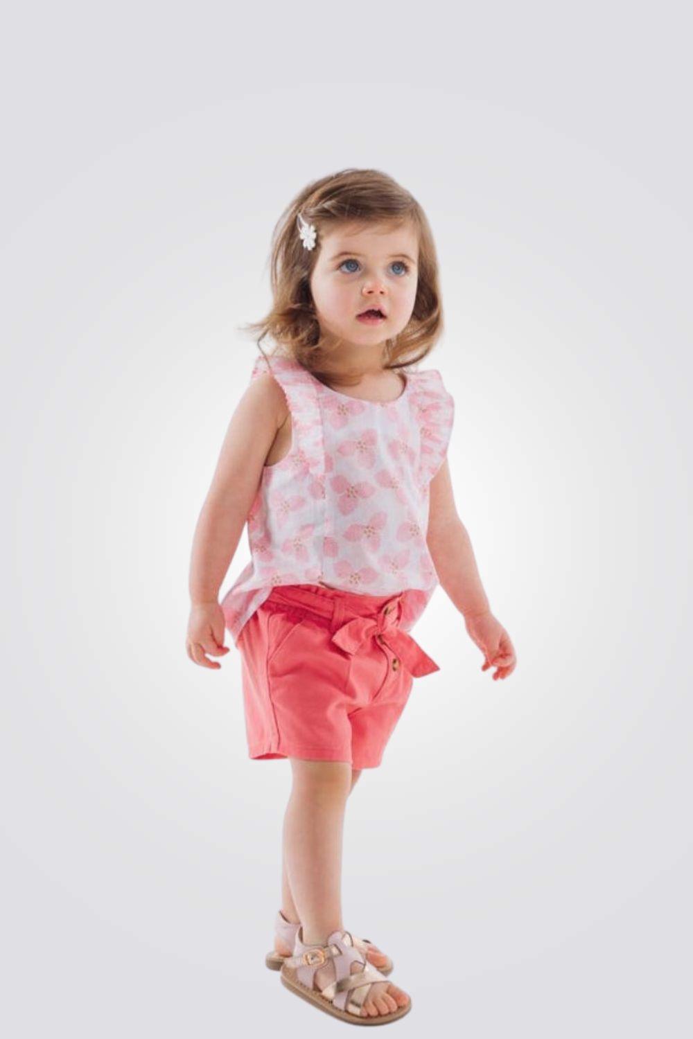 OBAIBI - מכנסיים קצרים בצבע ורוד לתינוקות - MASHBIR//365