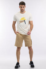 NAUTICA - מכנסיים קצרים בסגנון ”סיילור” בצבע בז' - MASHBIR//365
