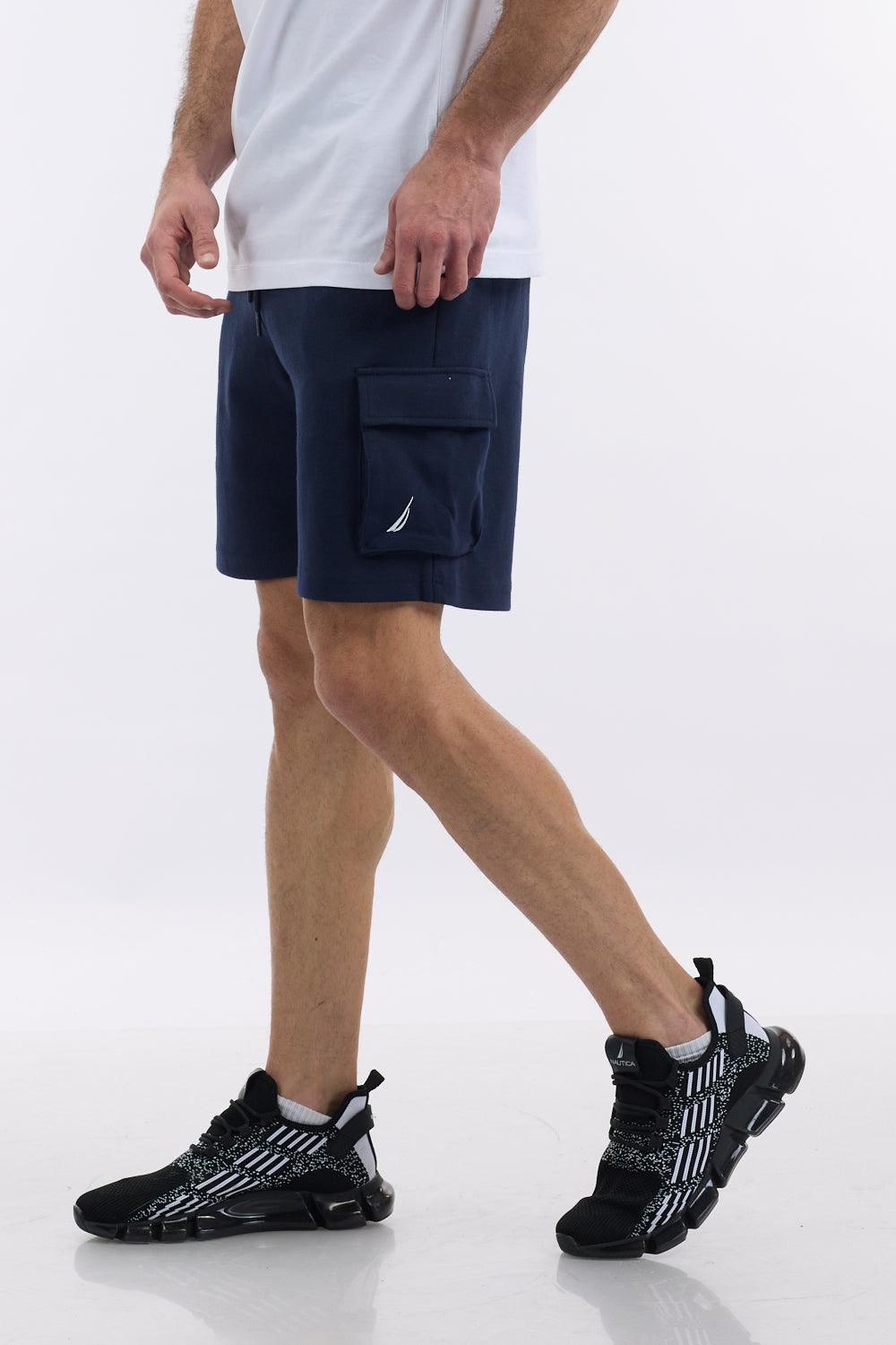 NAUTICA - מכנסיים קצרים בסגנון ”סיילור” בצבע נייבי - MASHBIR//365