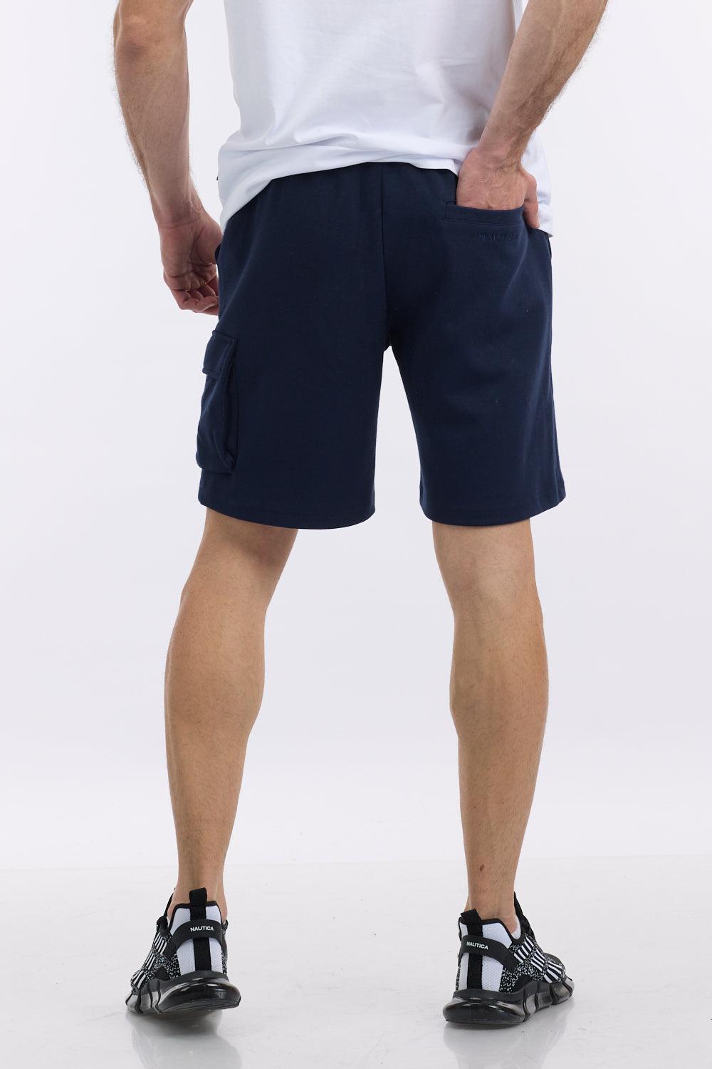 NAUTICA - מכנסיים קצרים בסגנון ”סיילור” בצבע נייבי - MASHBIR//365