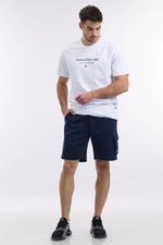 NAUTICA - מכנסיים קצרים בסגנון ”סיילור” בצבע נייבי - MASHBIR//365