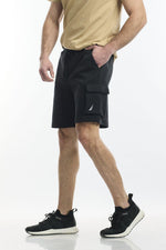 NAUTICA - מכנסיים קצרים בסגנון ”סיילור” בצבע שחור - MASHBIR//365