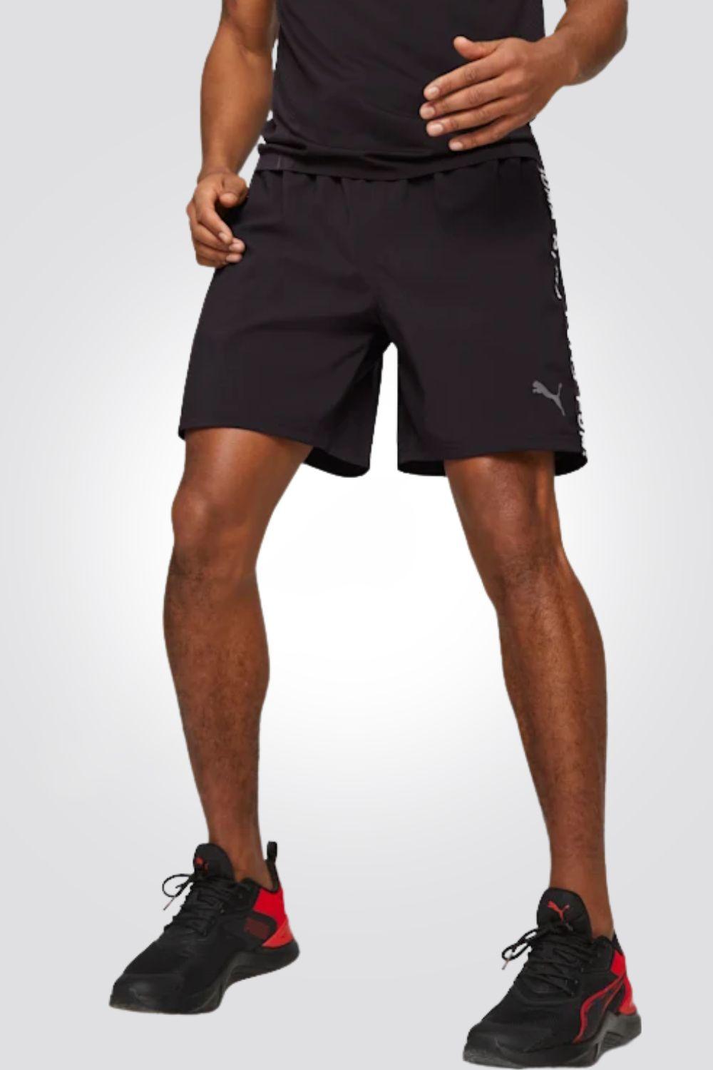 PUMA - מכנסיים קצרים FIT 7 TAPED WOV לגבר בצבע שחור - MASHBIR//365