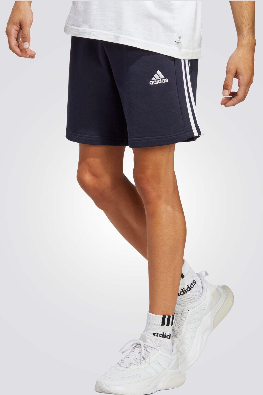 ADIDAS - מכנסיים קצרים FRENCH TERRY בצבע נייבי - MASHBIR//365