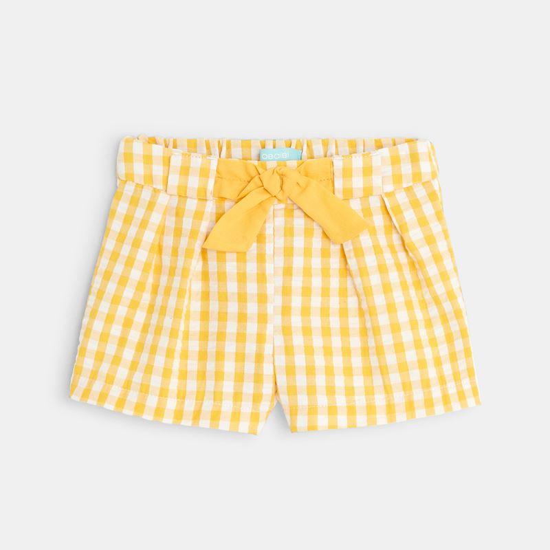 OBAIBI - מכנסיים קצרים צהובים לתינוקות - MASHBIR//365