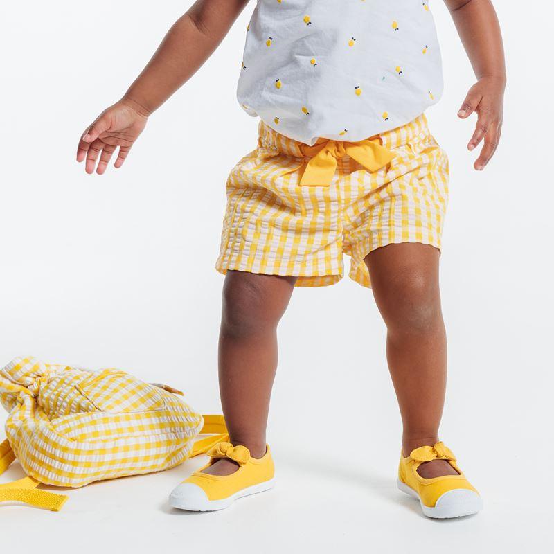 OBAIBI - מכנסיים קצרים צהובים לתינוקות - MASHBIR//365