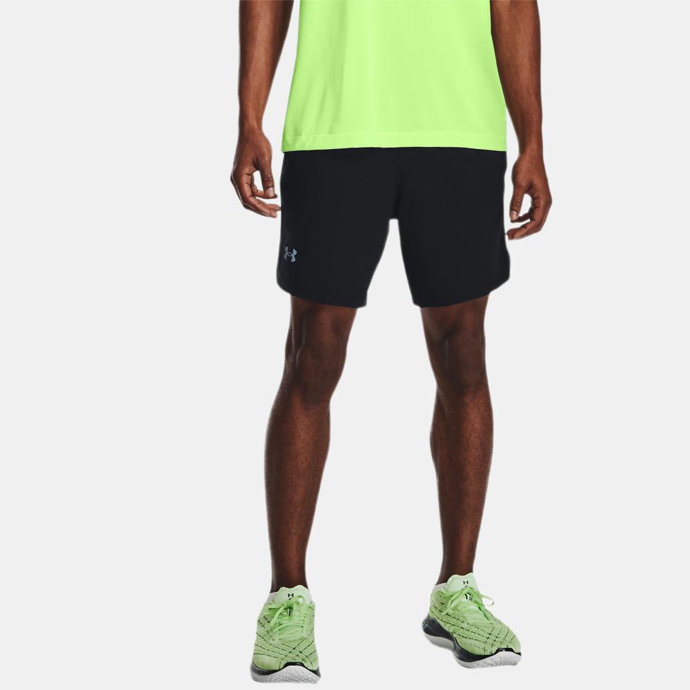 UNDER ARMOUR - מכנסיים קצרים Launch Run 2-in-1 שחורים - MASHBIR//365