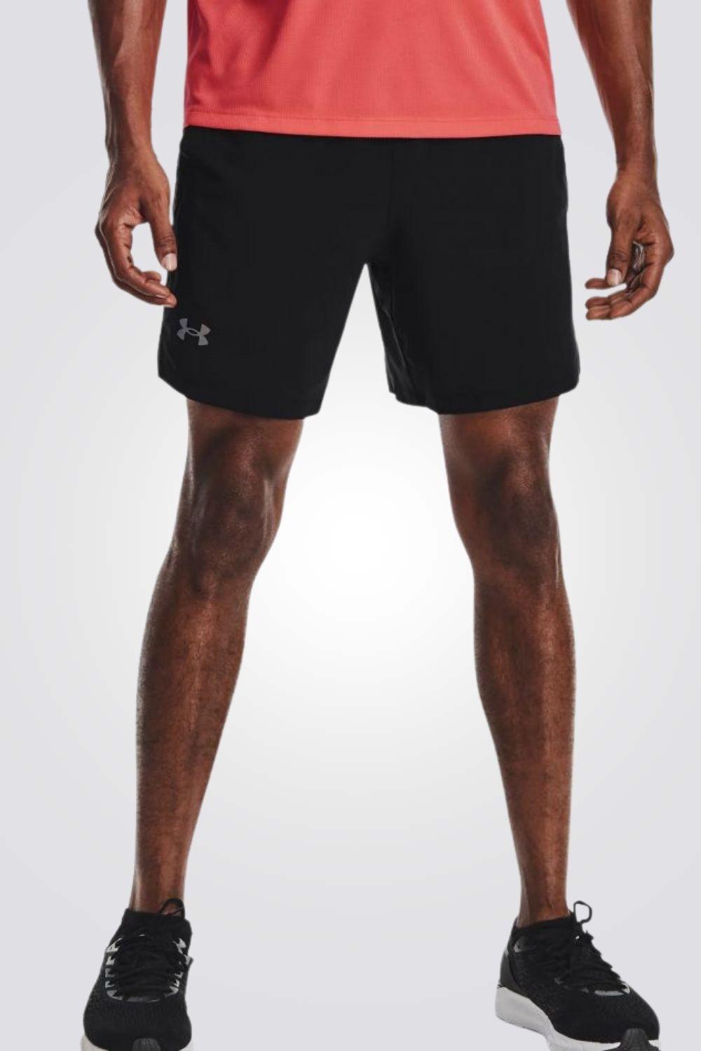 UNDER ARMOUR - מכנסיים קצרים Launch SW 7 שחור - MASHBIR//365