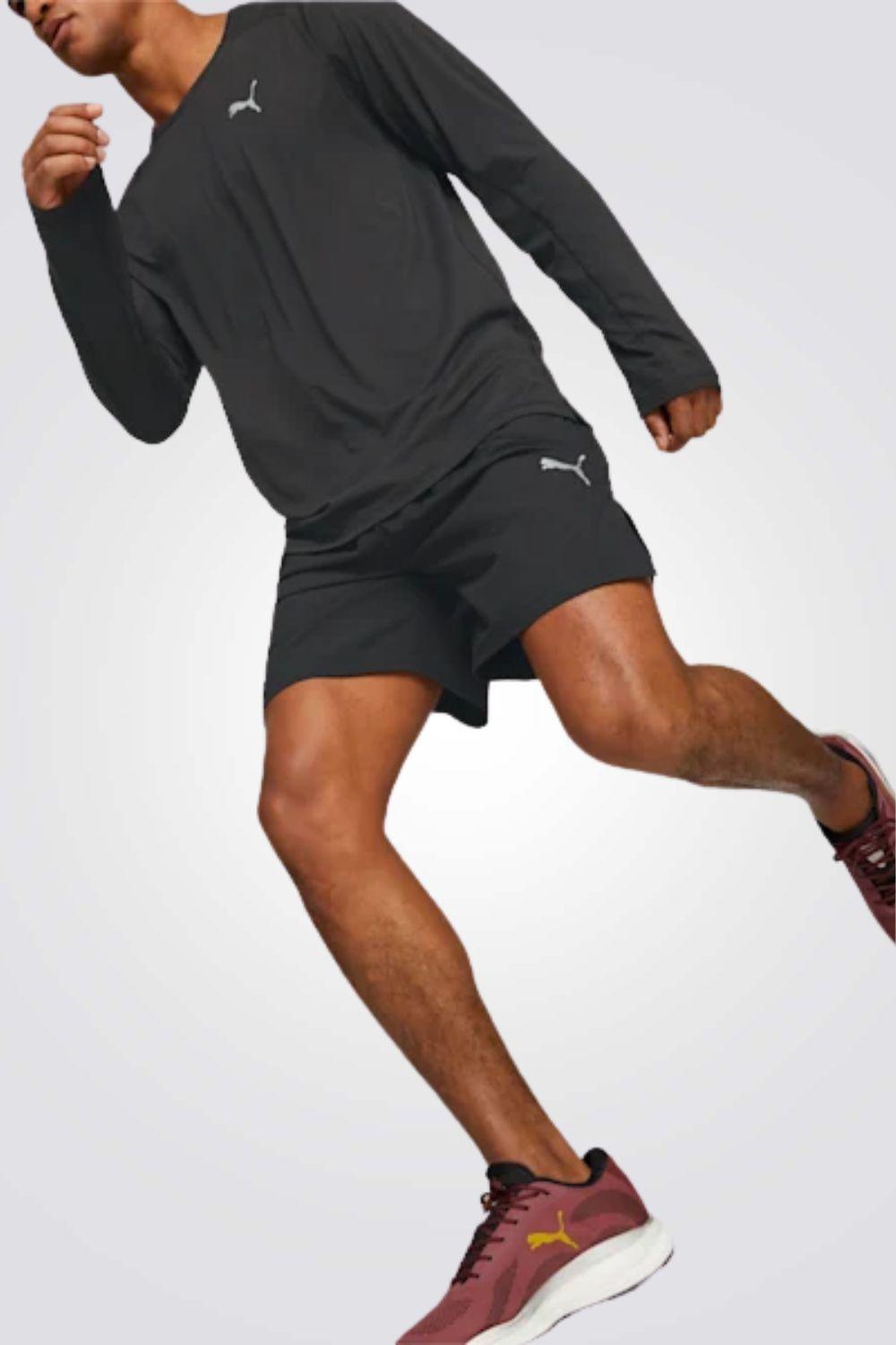PUMA - מכנסיים קצרים לגבר RUN ULTRAWEAVE 7 SHO בצבע שחור - MASHBIR//365