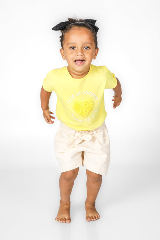 OKAIDI - מכנסיים קצרים לילדות בצבע בז' - MASHBIR//365