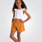 OKAIDI - מכנסיים קצרים לילדות בצבע קאמל - MASHBIR//365 - 1
