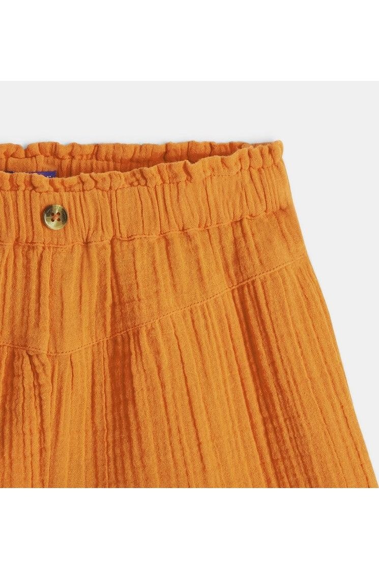 OKAIDI - מכנסיים קצרים לילדות בצבע קאמל - MASHBIR//365