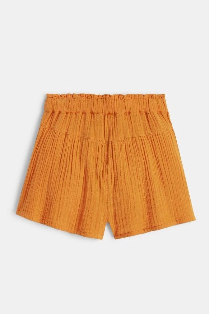 OKAIDI - מכנסיים קצרים לילדות בצבע קאמל - MASHBIR//365
