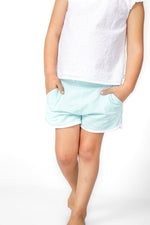 OKAIDI - מכנסיים קצרים לילדות בצבע כחול - MASHBIR//365