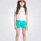 OKAIDI - מכנסיים קצרים לילדות בצבע טורקיז - MASHBIR//365 - 1