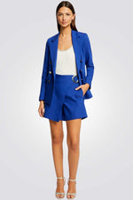 MORGAN - מכנסיים קצרים לנשים בצבע כחול - MASHBIR//365