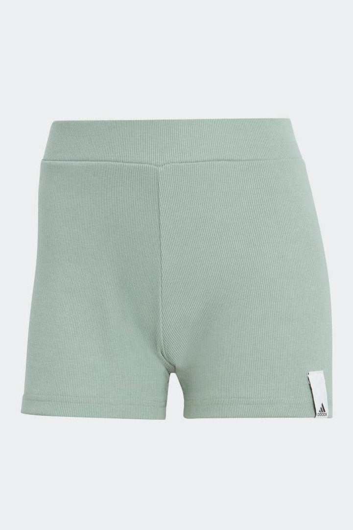 ADIDAS - מכנסיים קצרים לנשים W LNG RIB SHO בצבע מנטה - MASHBIR//365