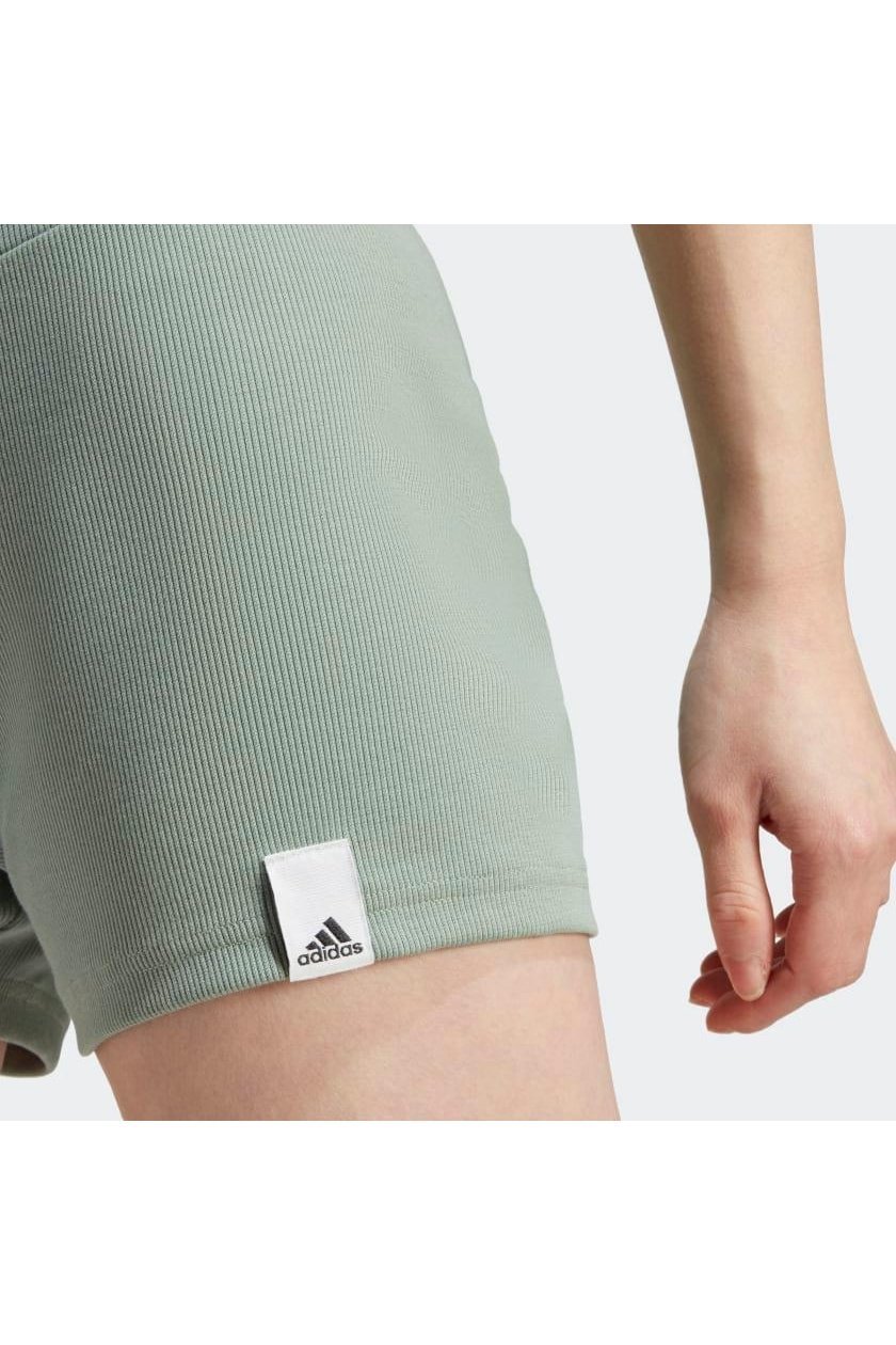 ADIDAS - מכנסיים קצרים לנשים W LNG RIB SHO בצבע מנטה - MASHBIR//365