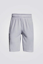 UNDER ARMOUR - מכנסיים קצרים לנוער Prototype 2.0 Wdmk Sho בצבע אפור - MASHBIR//365