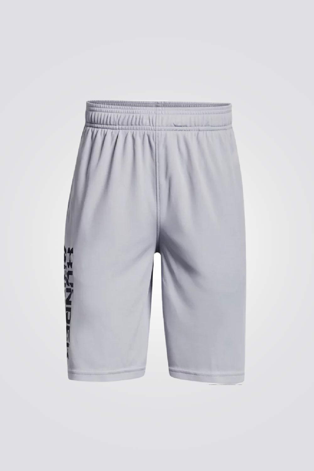 UNDER ARMOUR - מכנסיים קצרים לנוער Prototype 2.0 Wdmk Sho בצבע אפור - MASHBIR//365