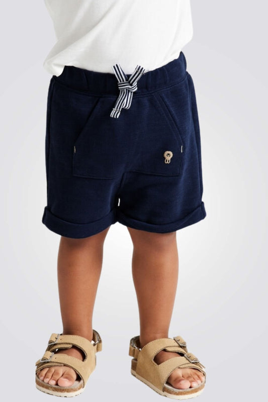 OBAIBI - מכנסיים קצרים לתינוקות בצבע נייבי - MASHBIR//365