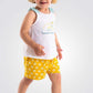 OBAIBI - מכנסיים קצרים עם הדפס בצבע צהוב - MASHBIR//365 - 1