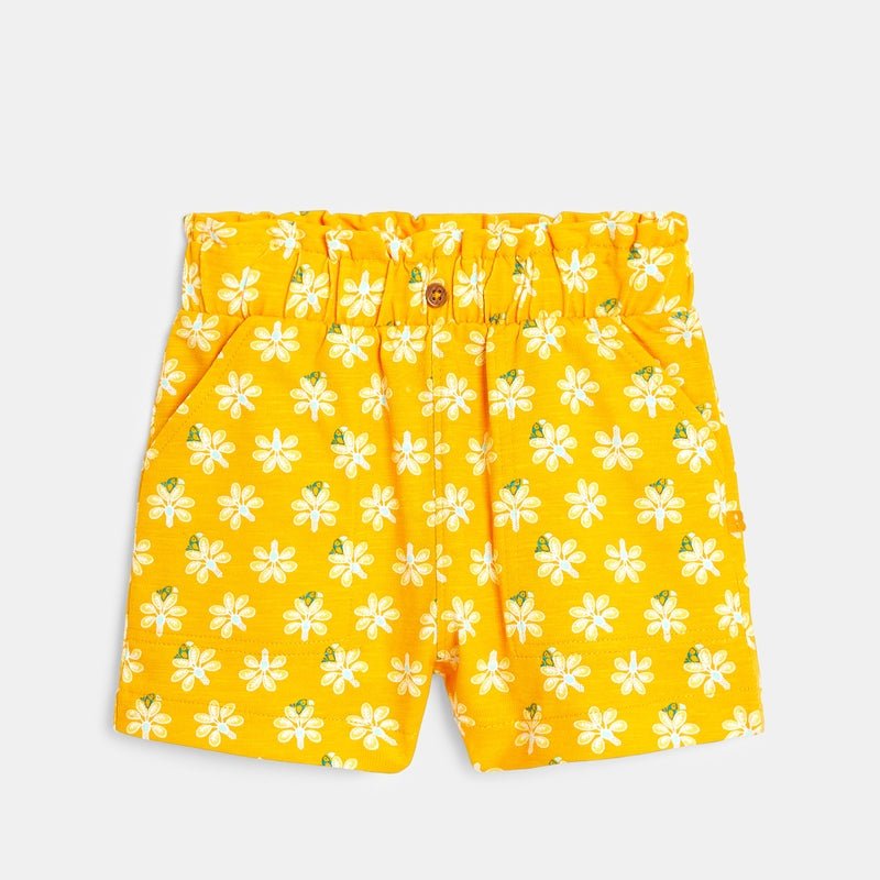 OBAIBI - מכנסיים קצרים עם הדפס בצבע צהוב - MASHBIR//365
