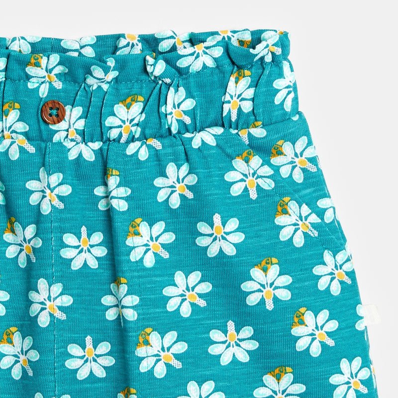 OBAIBI - מכנסיים קצרים עם הדפס בצבע כחול - MASHBIR//365