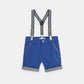 OBAIBI - מכנסיים קצרים עם שלייקס כחול - MASHBIR//365 - 2