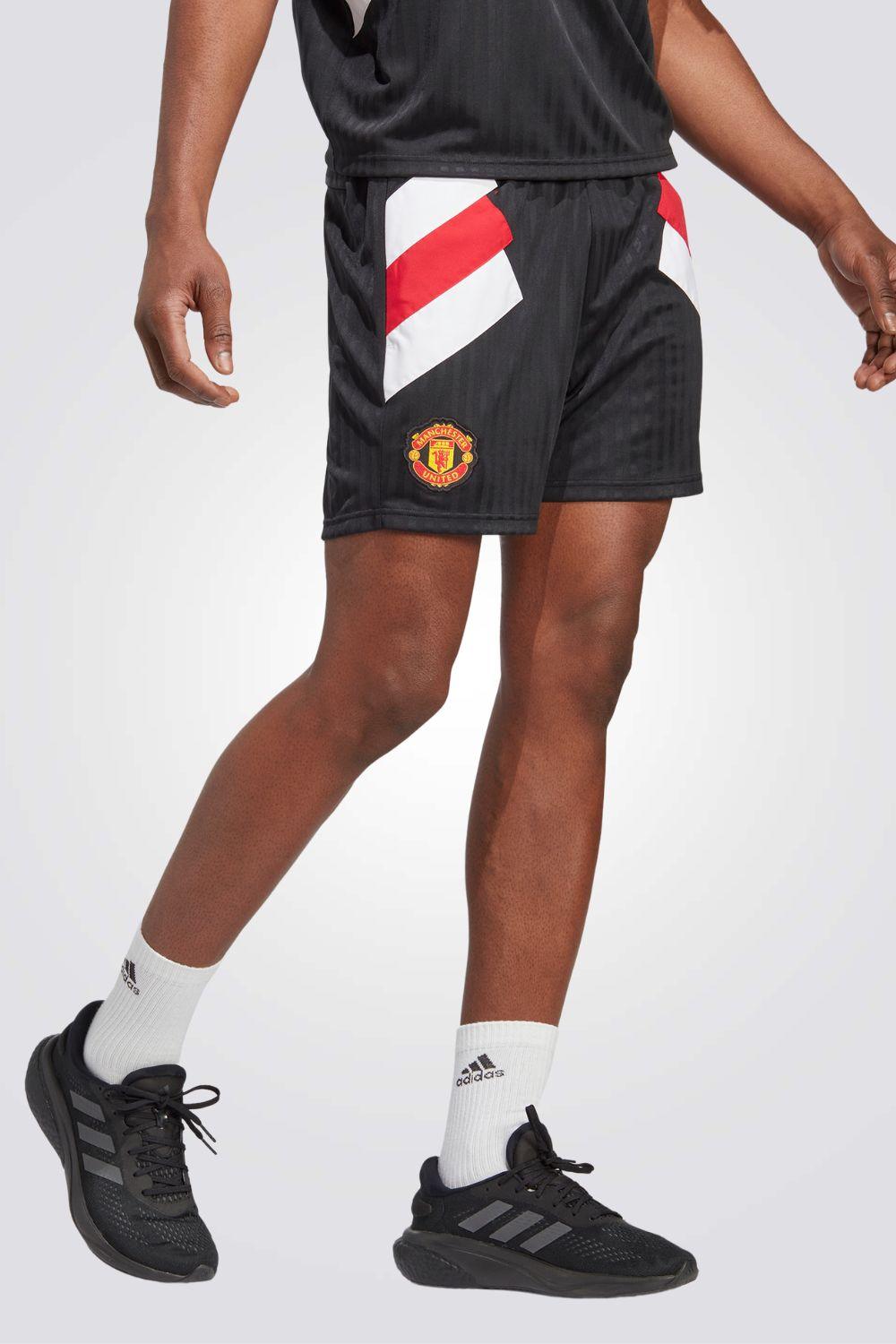ADIDAS - מכנסיים קצרים MANCHESTER UNITED לגבר בצבע שחור - MASHBIR//365