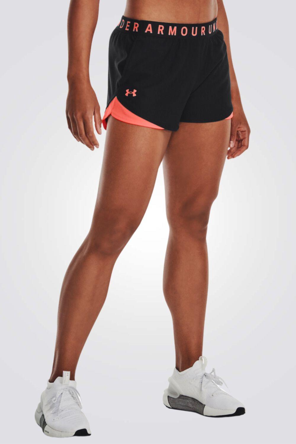 UNDER ARMOUR - מכנסיים קצרים Play Up Shorts 3.0 בצבע שחור - MASHBIR//365