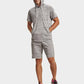 UNDER ARMOUR - מכנסיים קצרים RIVAL TERRY לגבר בצבע אפור - MASHBIR//365 - 4