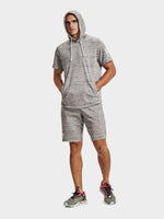 UNDER ARMOUR - מכנסיים קצרים RIVAL TERRY לגבר בצבע אפור - MASHBIR//365