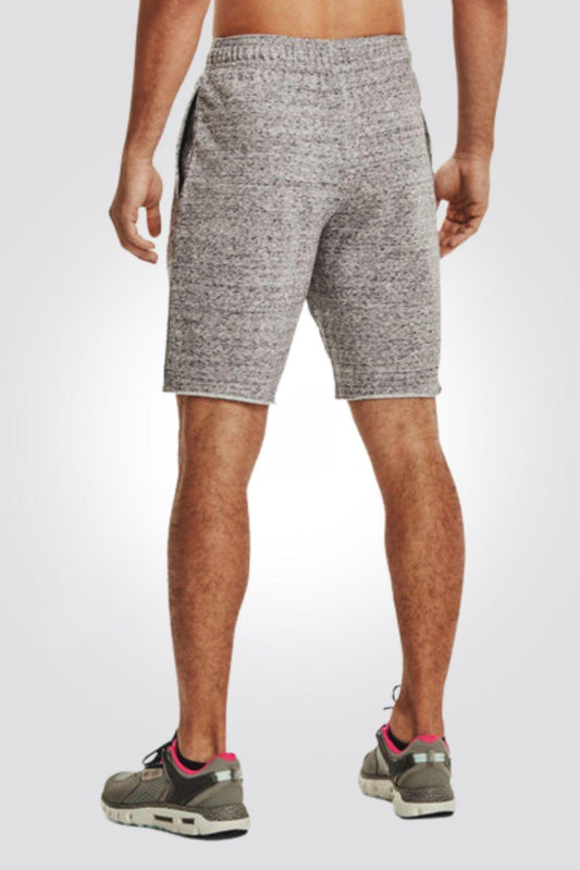 UNDER ARMOUR - מכנסיים קצרים RIVAL TERRY לגבר בצבע אפור - MASHBIR//365