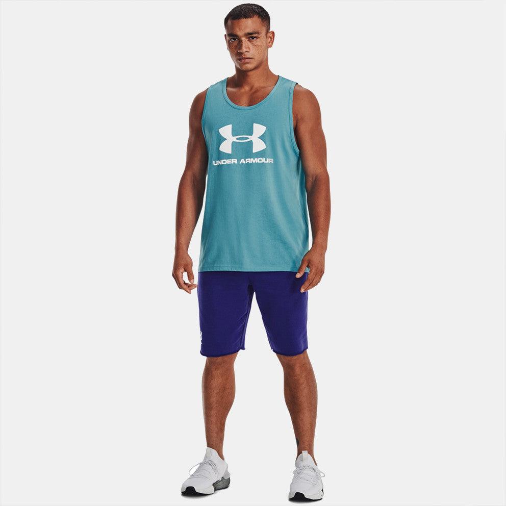 UNDER ARMOUR - מכנסיים קצרים RIVAL TERRY לגבר בצבע כחול - MASHBIR//365