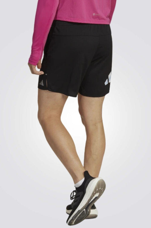 ADIDAS - מכנסיים קצרים RUN ICONS 3 BAR בצבע שחור - MASHBIR//365