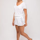 FILA - מכנסיים קצרים SIDE LOGO WHITE - MASHBIR//365 - 1