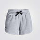 UNDER ARMOUR - מכנסיים קצרים SS23 RIVAL FLEECE בצבע אפור - MASHBIR//365 - 1