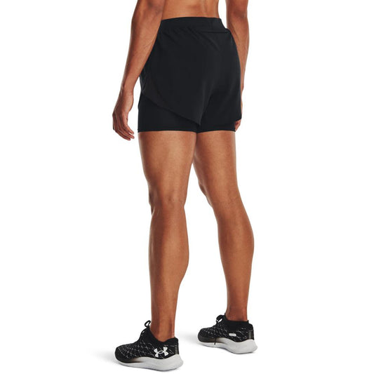 UNDER ARMOUR - מכנסיים קצרים UA Fly-By Elite 2-in-1 Shorts בצבע שחור - MASHBIR//365