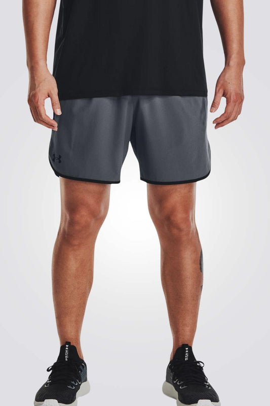 UNDER ARMOUR - מכנסיים קצרים UA HIIT Woven 6in בצבע אפור - MASHBIR//365