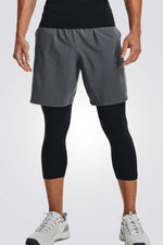 UNDER ARMOUR - מכנסיים קצרים UA Woven Graphic בצבע אפור - MASHBIR//365